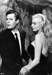 ANITA EKBERG MARCELLO MASTROIANNI LA DOLCE VITA 8X10 PHOTO #E2177 ...